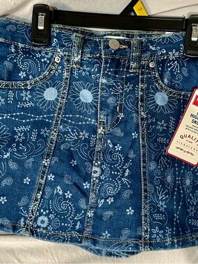 Levi's Blue Floral High-Rise Jeans